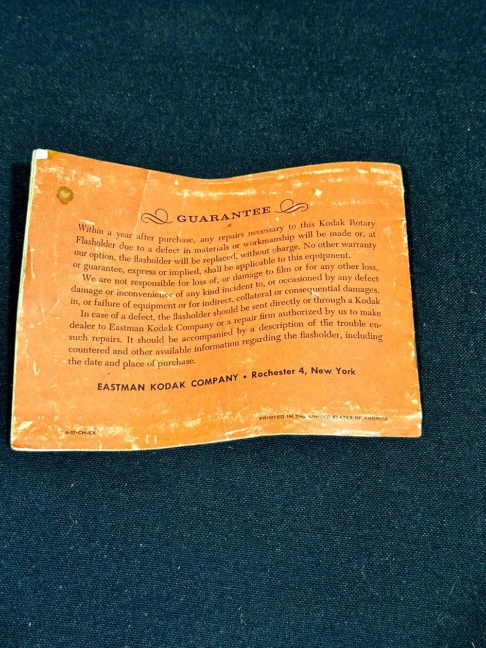 Kodak Black and Silver Rotary Flasholder Type-2 with original instructions